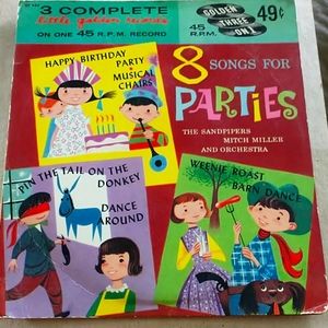 Vintage Little Golden Records 8 Songs for Parties